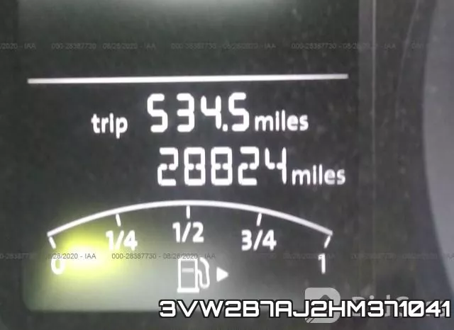 3VW2B7AJ2HM371041 фото 8