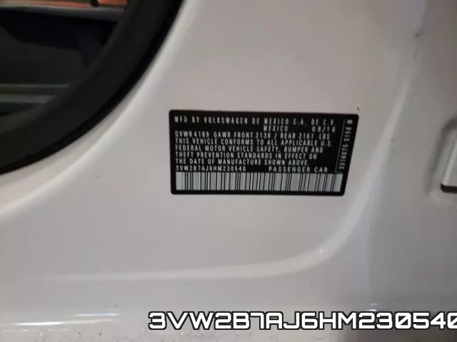 3VW2B7AJ6HM230540 фото 2