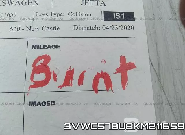 3VWC57BU8KM211659 фото 8