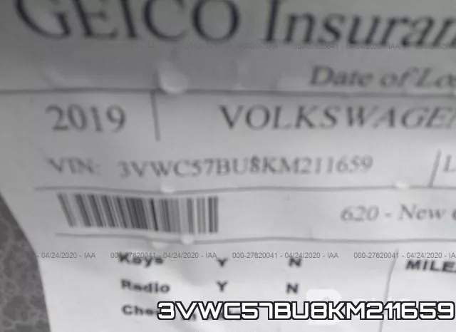 3VWC57BU8KM211659 фото 10
