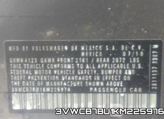 3VWCB7BU1KM225976 фото 10