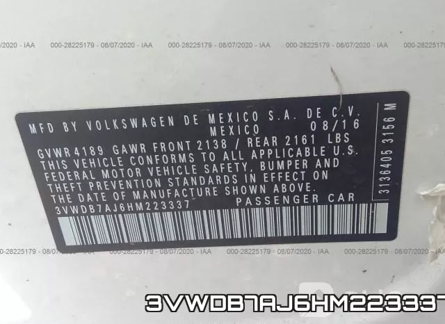 3VWDB7AJ6HM223337 фото 10