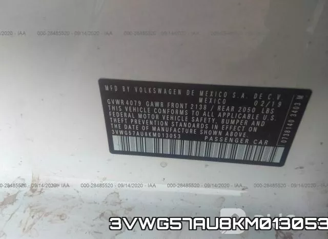 3VWG57AU8KM013053 фото 10