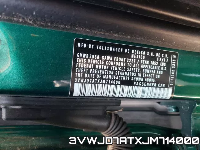 3VWJD7ATXJM714000 фото 2