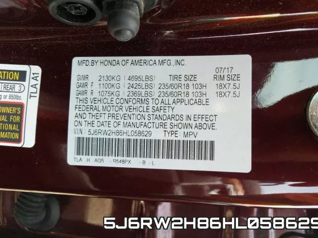 5J6RW2H86HL058629 фото 2