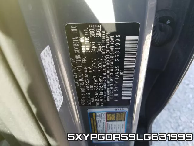 5XYPGDA59LG631999 фото 2