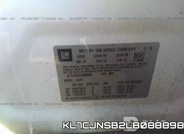 KL7CJNSB2LB088898 фото 10