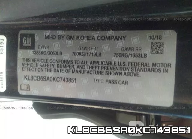KL8CB6SA0KC743851 фото 10