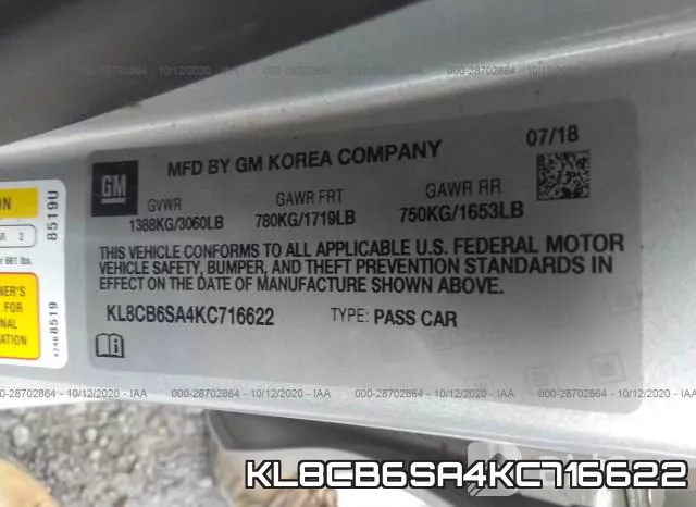 KL8CB6SA4KC716622 фото 10
