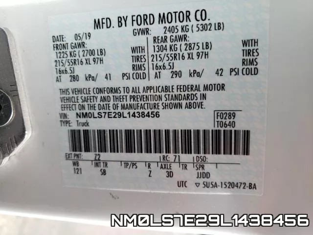 NM0LS7E29L1438456 фото 2