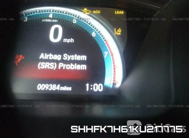 SHHFK7H61KU217775 фото 8