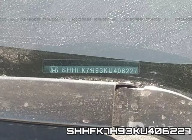 SHHFK7H93KU406227 фото 10
