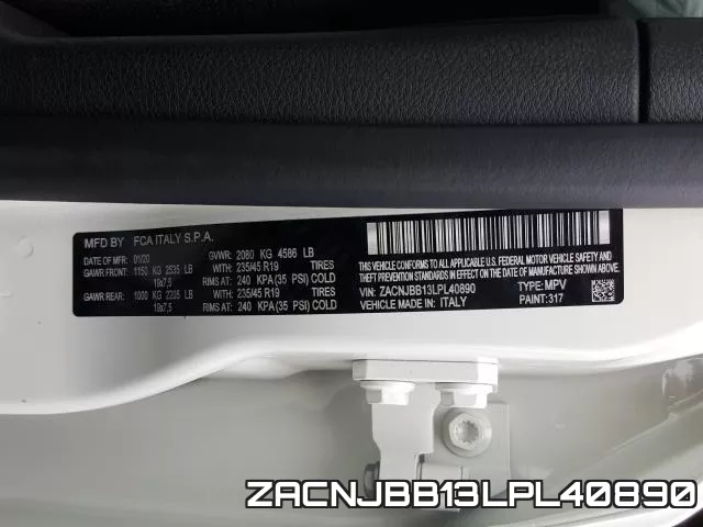 ZACNJBB13LPL40890 фото 2