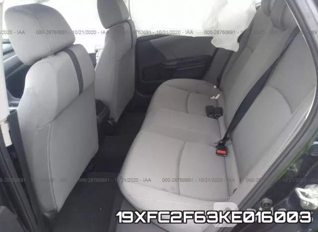 19XFC2F63KE016003 фото 9