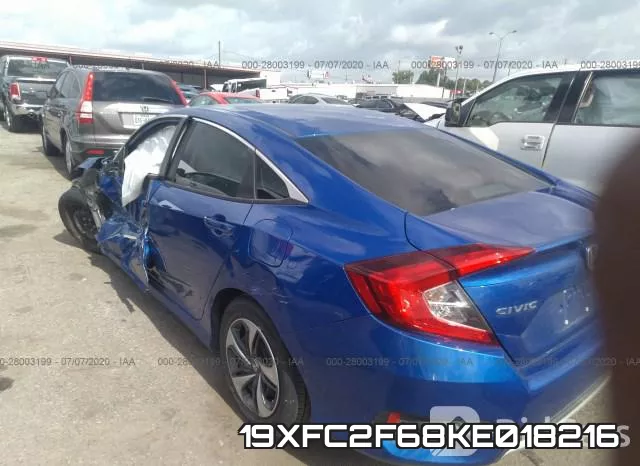 19XFC2F68KE018216 фото 4