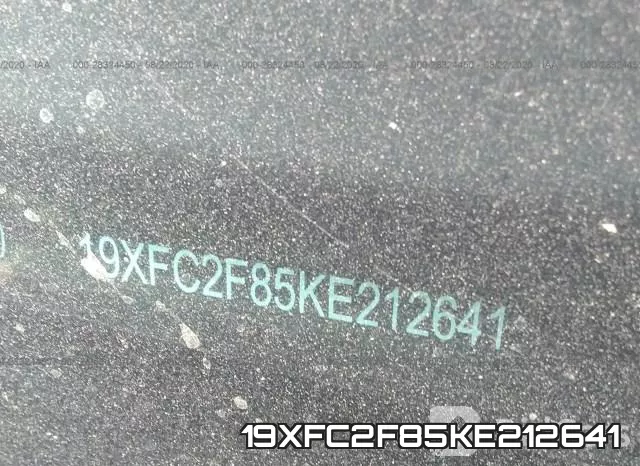 19XFC2F85KE212641 фото 10