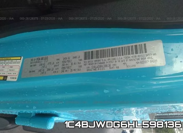 1C4BJWDG6HL598136 фото 10