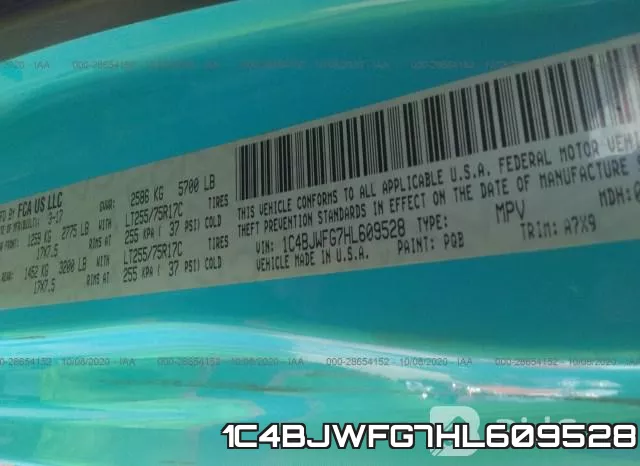1C4BJWFG7HL609528 фото 10