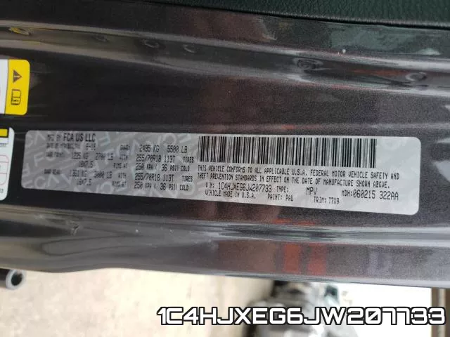 1C4HJXEG6JW207733 фото 2
