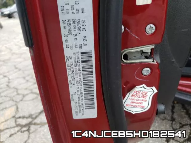 1C4NJCEB5HD182541 фото 2