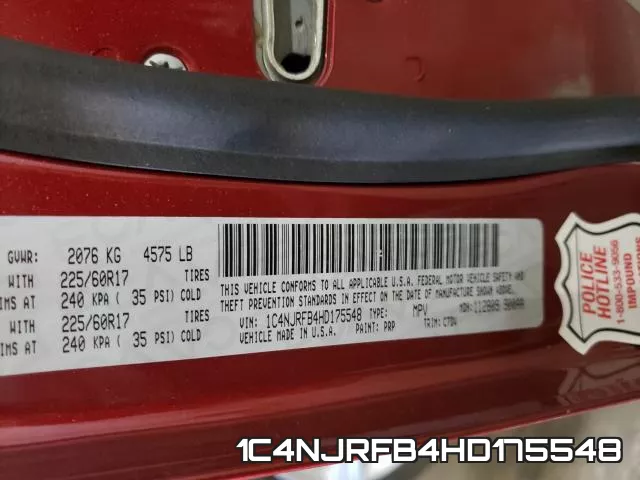 1C4NJRFB4HD175548 фото 2