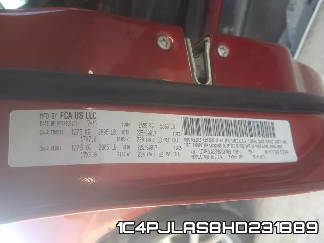 1C4PJLAS8HD231889 фото 2