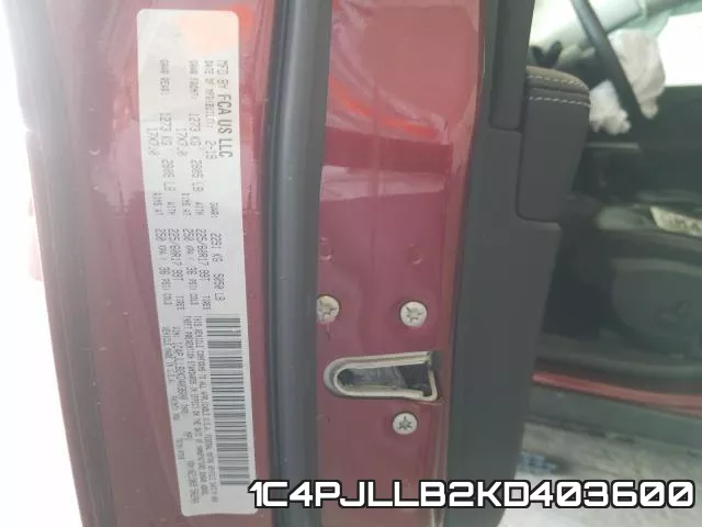 1C4PJLLB2KD403600 фото 2