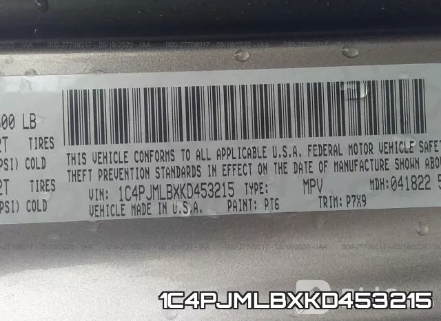 1C4PJMLBXKD453215 фото 10