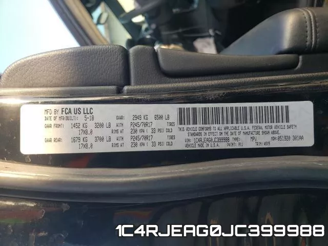 1C4RJEAG0JC399988 фото 2
