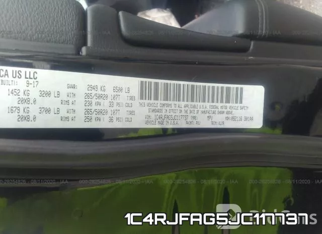 1C4RJFAG5JC117737 фото 10