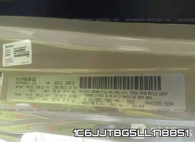 1C6JJTBG5LL178851 фото 10