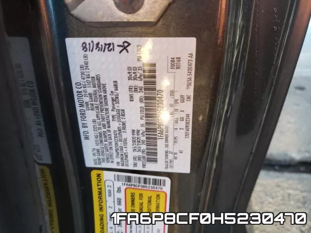 1FA6P8CF0H5230470 фото 2