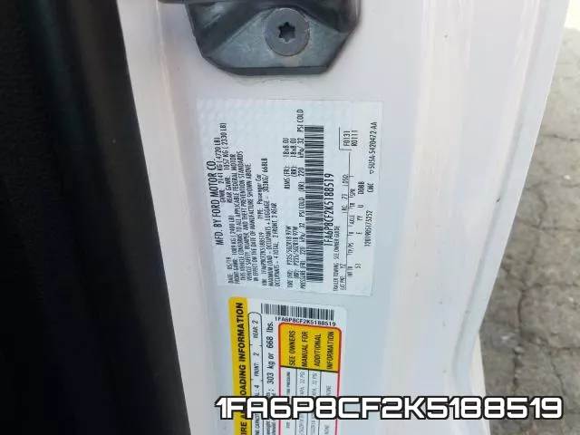 1FA6P8CF2K5188519 фото 2