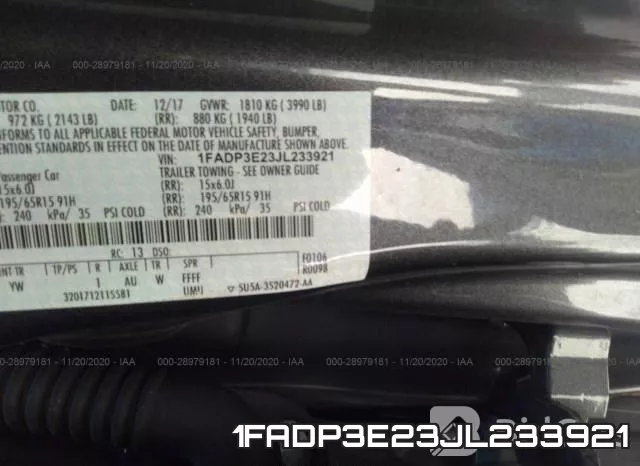 1FADP3E23JL233921 фото 10