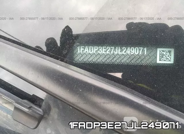 1FADP3E27JL249071 фото 10