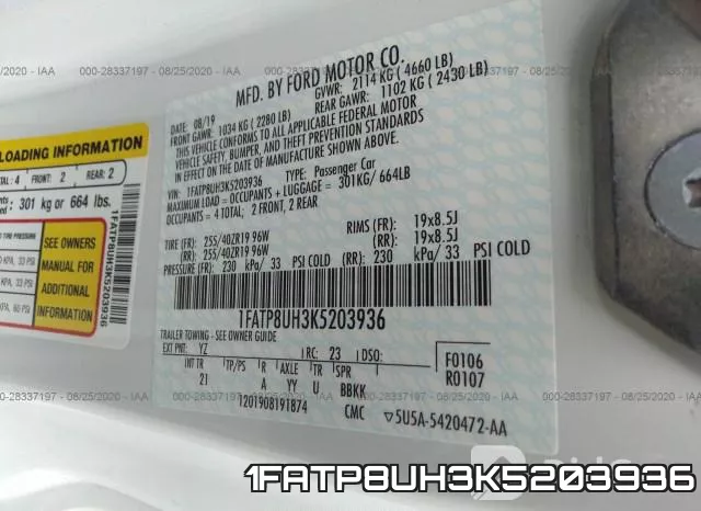 1FATP8UH3K5203936 фото 10