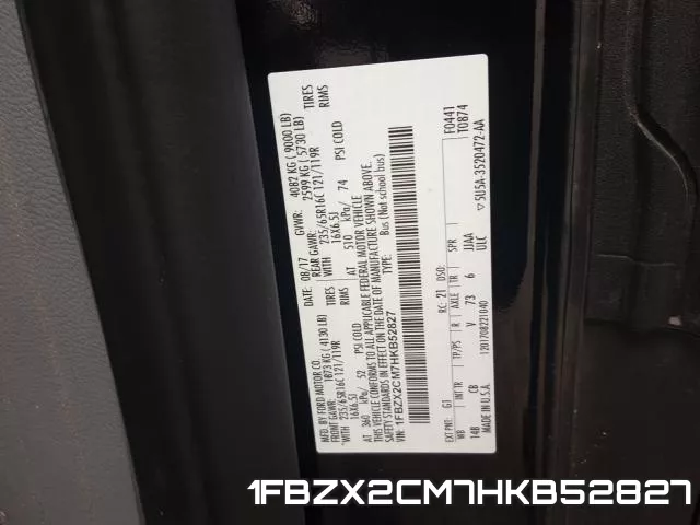 1FBZX2CM7HKB52827 фото 2