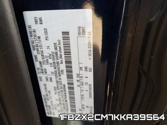 1FBZX2CM7KKA39564 фото 2