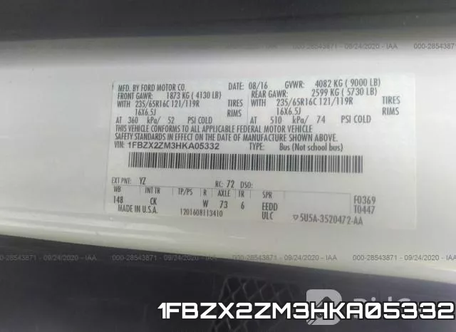 1FBZX2ZM3HKA05332 фото 10