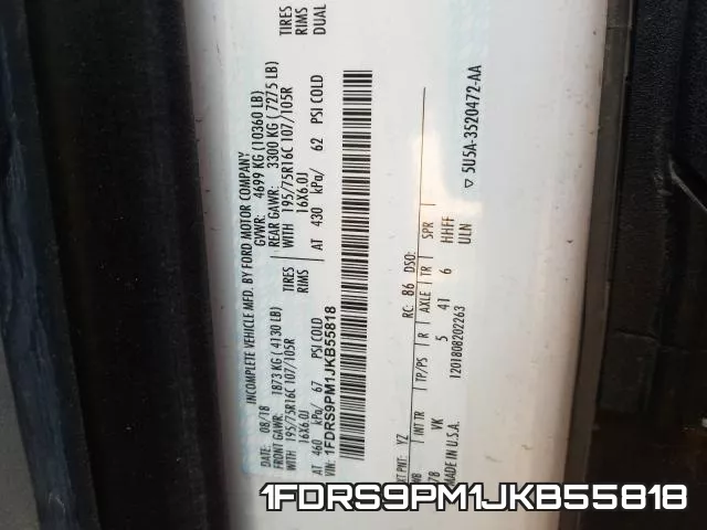 1FDRS9PM1JKB55818 фото 2
