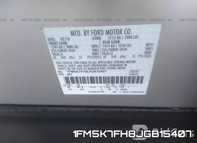 1FM5K7FH8JGB15407 фото 10
