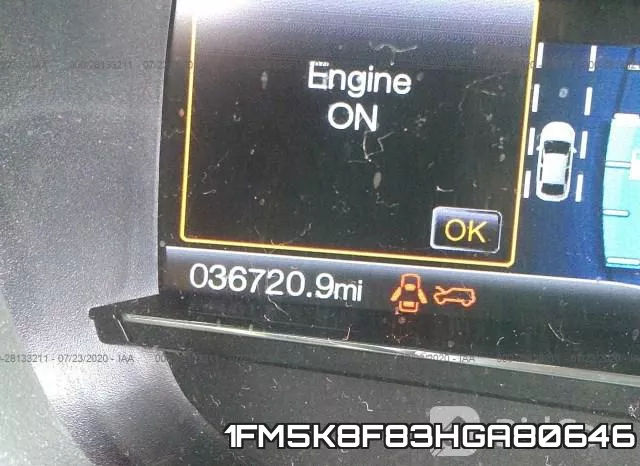 1FM5K8F83HGA80646 фото 8