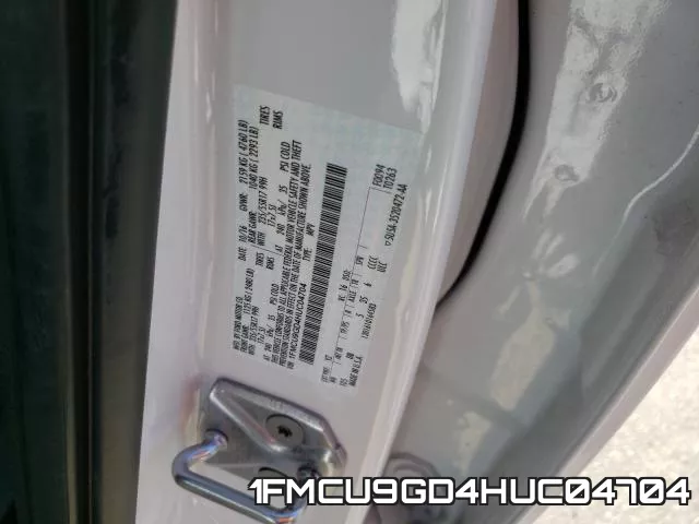 1FMCU9GD4HUC04704 фото 2
