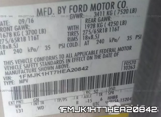 1FMJK1HT7HEA20842 фото 10