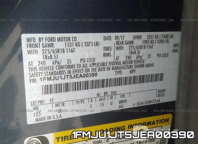 1FMJU1JT5JEA00390 фото 10