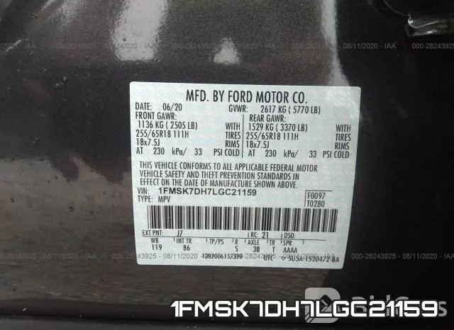 1FMSK7DH7LGC21159 фото 10
