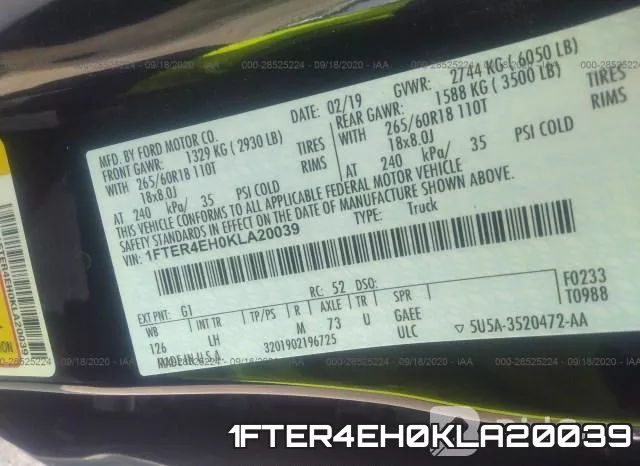 1FTER4EH0KLA20039 фото 10