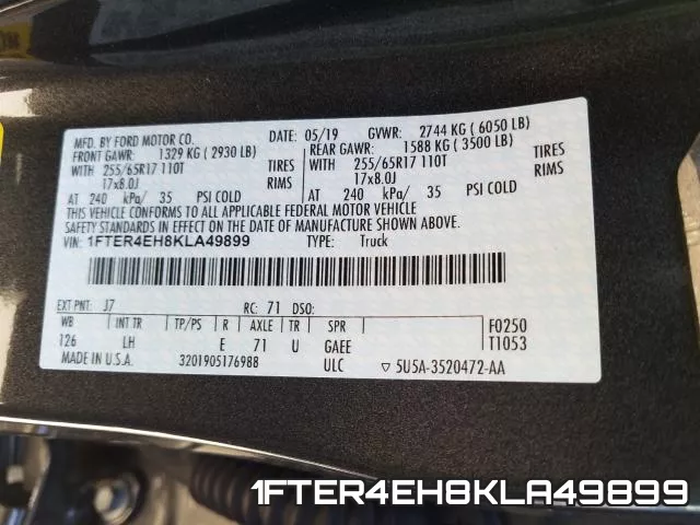 1FTER4EH8KLA49899 фото 2