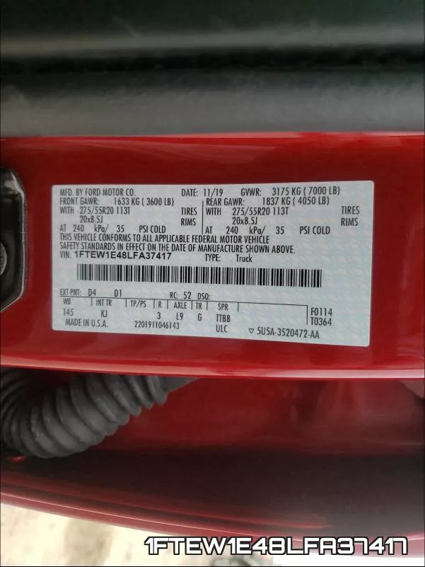 1FTEW1E48LFA37417 фото 2
