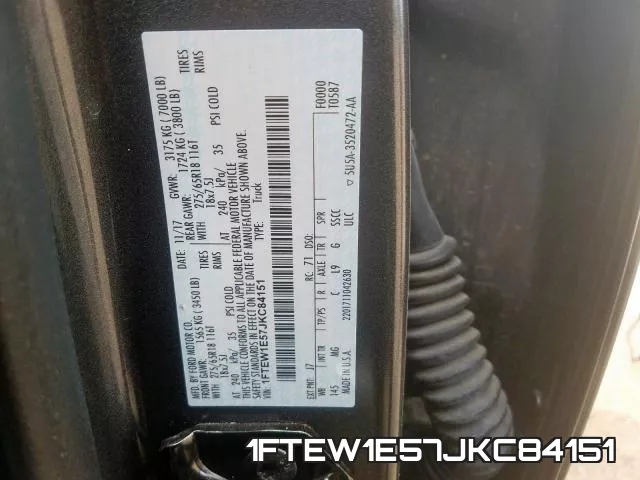 1FTEW1E57JKC84151 фото 2